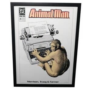 Animal Man #25 Framed 12x16 Comic Cover Art by Brian Bolland‎ | DC Comics